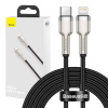 Kábel USB-C pre Lightning Baseus Cafule, PD, 20 W, 2 m (čierny) 6953156202108