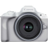 Canon EOS R50 + RF-S 18-45 mm f/4.5-6.3 IS STM, biely