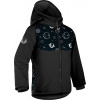 Dětská softshellová bunda UNUO s fleecem Basic, Černá, Planety Velikost: 86/92