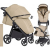 Detský kočík CARRELLO Bravo SL Sand Beige + Pláštenka do dažďa na kočík Caretero (-na júl- CARRELLO Bravo SL kočík Veľké Reg Wheels Absorption Shock Sand Beige '24)