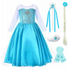 Kostým pre dievča - 58645 Princess Costume. 110 (Šaty šaty Anna Kraina Ice 116/122)
