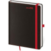 Helma Diár BLACK RED denný A5 14,3x20,5cm 2026