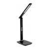 LED Stolová lampa s displejom v čiernej farbe (kalendár, dátum, čas, teplota, budík), 6W, 350lm | Avide