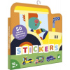 Janod Stickers Veľké samolepky Dopravné prostriedky 50 ks