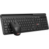 C-Tech Quallis WLKMC-05, bezdrôtový combo set klávesnica a myš, USB, CZ/SK, čierny WLKMC-05B