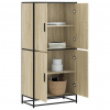 Skříň highboard dub sonoma 68 x 35 x 139 cm kompozitní dřevo Hnědá 3300831