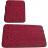 Kúpelňová predložka - Koberce Kúpeľne Non -Slip Burgundsko 2 diely (Kúpelňová predložka - Koberce Kúpeľne Non -Slip Burgundsko 2 diely)