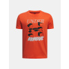 Under Armour Chlapčenské tričko UA B SPLIT BIG LOGO SS Oranžová YXL