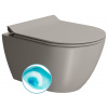 GSI PURA závesná WC misa, Swirlflush, 36x50cm, tortora dual-mat SPH 881605