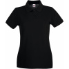 Fruit of the Loom Polokošile Lady-Fit Premium Polo, krátký rukáv, dámská COT16303000200-black Černá XS