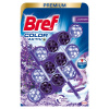 Bref Color Aktív tuhý WC blok Lavender 3 x 50 g