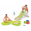 Set šmykľavka s vodnou hrou a pieskovisko Motýľ KS Slide Life Smoby dĺžka šmyku 150 cm a vedierko Hrad