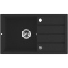 Laveo TRZYNASTKA granitový drez 79 x 48 cm, čierny SBP_711T