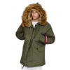 Alpha Industries zimná bunda Explorer Dark green Veľkosť: XL, Farba: zelená