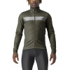 Castelli Raddoppia 3, Military green/ Silver reflex Veľkosť: M Zimná, teplá bunda na bicykel
