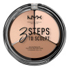 NYX Professional Makeup 3 Steps To Sculpt rozjasňujúca a kontúrovacia pletka 01 Fair 15 g