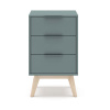 Nočný stolík sivozelený Pisco – Marckeric