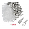 Sada faston konektor+ zdierka+ kryt, 6.3mm 200ks