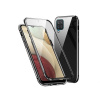 Magnetic Shield 360° Black (čierny) - Magnetický kryt s obojstranným tvrdeným sklom na Samsung Galaxy A22 4G