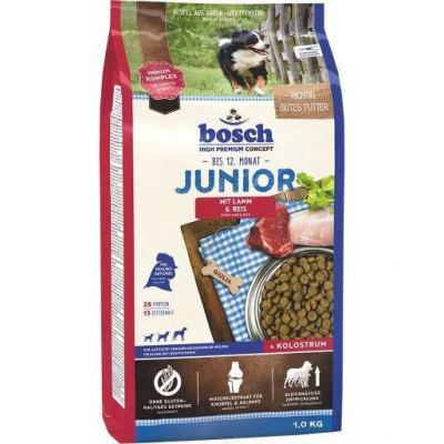 BOSCH Junior jahňacie s ryžou 1 kg granule pre šteňatá a mladé psy 1 kg