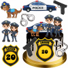 SADA OBLÁTOK NA TORTU POLICAJT POLÍCIA POLICAJNÉ AUTO PRE POLICAJTA