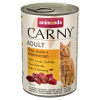 Výhodné balenie animonda Carny Adult 12 x 400 g - Hovädzie, kura & kačacie srdce