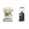 Ascaso Dream PID, Sweet Cream + Eureka Atom Specialty 65, black