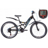 Horský bicykel - MTB VELOTRADE ATLAS BIKLE Čierny rám 14 palcov (MTB VELOTRADE ATLAS BIKLE Čierny rám 14 palcov)
