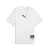 Pánske Tričko s krátkym rukávom PUMA PUMA SPORT RELAXED GRAPHIC TEE 69216902 – Biela