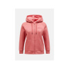 Peak Performance W Original Small Logo Zip Hood Pink S