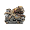 Soška chobotnica truhla STEAMPUNK 10x8,5cm