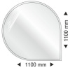 Lienbacher sklo pod kachle slza 110x110 cm