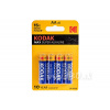 4 ks batérie alkalické Kodak AA