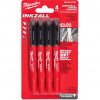 MILWAUKEE Značkovač - popisovač INKZALL extra jemný hrot - čierny 4ks 48223154