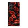 Odolný obal Mobiwear Elite Pro - Samsung Galaxy S23 Ultra - EP45E Temné červené květy (Odolné pouzdro, obal kryt Mobiwear Elite Pro - maximální ochrana mobilu, zesílené hrany, přesné výřezy, pohodlné