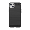 Flexibilné puzdro s karbónovým vzorom pre iPhone 15 Plus Carbon Case - čierne (Flexibilné puzdro s karbónovým vzorom pre iPhone 15 Plus Carbon Case - čierne)
