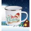 Plechový hrnček Merry Christmas