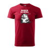 Sablio Tričko s potlačou BOBER KURWA - červené 4XL