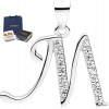Listový náhrdelník List Swarovski strieborný darček (Listový náhrdelník List Swarovski strieborný darček)