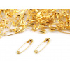 Zatváracie špendlíky dĺžka 20 mm sypané Farba: Zlatá