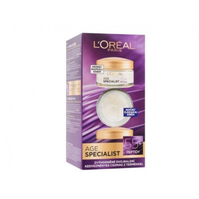 L´Oréal Paris Age Specialist 55+ duopack 2x50ml - Obnovujúci denný a nočný krém proti vráskam