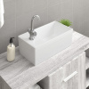 zahrada-XL vidaXL Umývadlo biele 48x25x15 cm keramické 242570