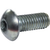 Skrutka s polguľatou hlavou a vnútorným šesťhranom ISO 7380-1 M6x30 mm galvanicky pozinkovaná kalená, 1 ks