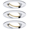 Paulmann Nova Plus vstavané svietidlo do kúpeľne sada 3 ks LED LED 20.4 W IP65 chróm; 93684