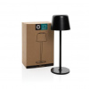USB dobíjateľná stolná lampa Zenic z RCS plastu , Black Farba: Black
