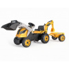 Šliapací traktor Smoby Builder Max s bagrom a vozíkom