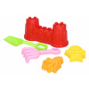 Detská piesková sada hradov a morských tvarov, 22 cm - 5 ks