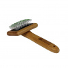 Bamboo Groom jemný kartáč s nerezovými hroty Finišák malý