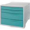 Zásuvkový box ESSELTE Colour Breeze A4, 4 zásuvky, modrý (626284)