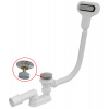 ALCA Vaňový sifón CLICK/CLACK s plochým prepadom, chróm A516CKM-120
